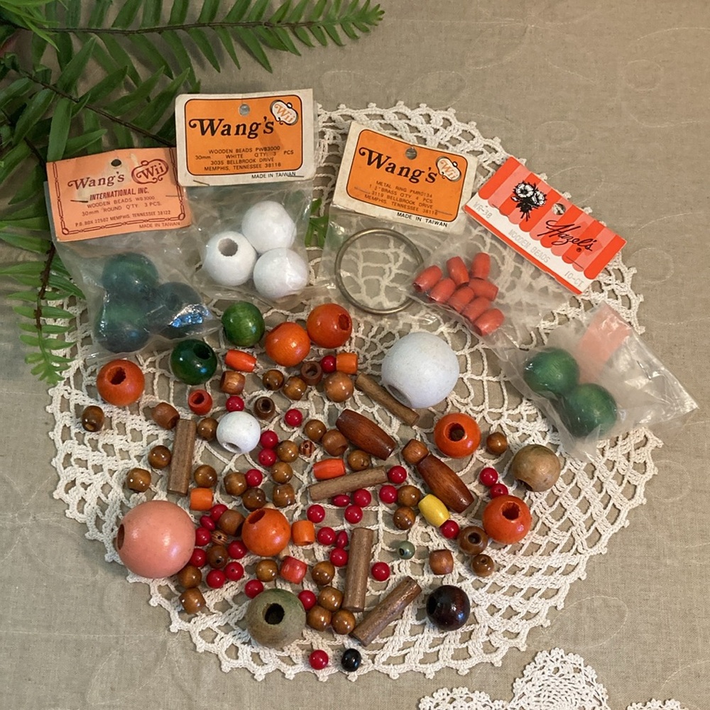 Vintage Macrame Beads